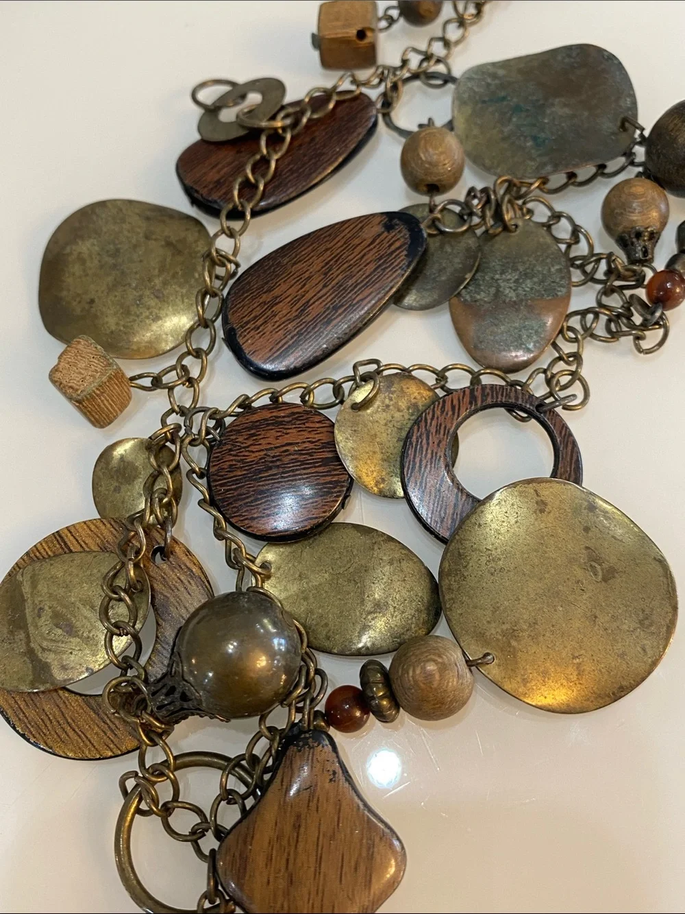 Wooden and metal beads